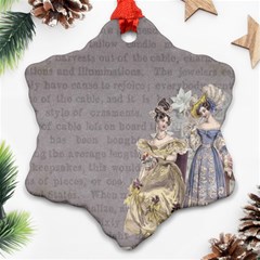 Background 1775352 1280 Snowflake Ornament (two Sides) by vintage2030