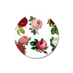 Roses 1770165 1920 Magnet 3  (round) by vintage2030