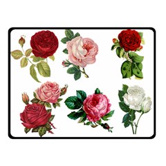 Roses 1770165 1920 Double Sided Fleece Blanket (small)  by vintage2030