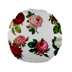 Roses 1770165 1920 Standard 15  Premium Flano Round Cushions by vintage2030