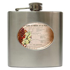 Letter Floral Hip Flask (6 Oz) by vintage2030