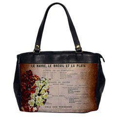 Letter Floral Oversize Office Handbag by vintage2030