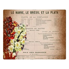 Letter Floral Double Sided Flano Blanket (large)  by vintage2030