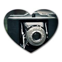 Photo Camera Heart Mousepads by vintage2030