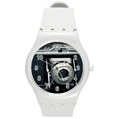 Photo Camera Round Plastic Sport Watch (m) by vintage2030