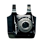 Photo Camera Full Print Recycle Bag (M) Front