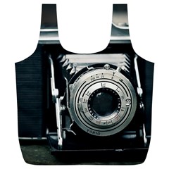 Photo Camera Full Print Recycle Bag (xl) by vintage2030