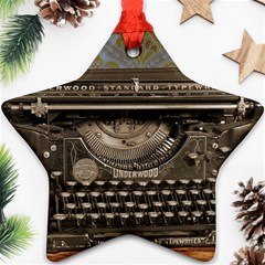 Typewriter Ornament (star) by vintage2030