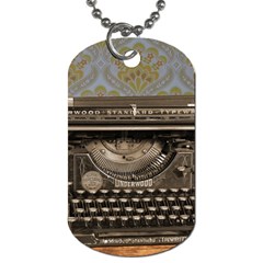 Typewriter Dog Tag (two Sides) by vintage2030