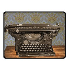 Typewriter Double Sided Fleece Blanket (small)  by vintage2030