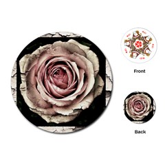 Vintage Rose Playing Cards (round) by vintage2030