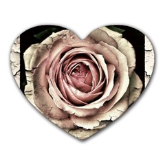 Vintage Rose Heart Mousepads by vintage2030