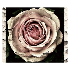 Vintage Rose Double Sided Flano Blanket (small)  by vintage2030