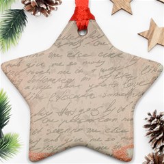 Letter Star Ornament (two Sides) by vintage2030