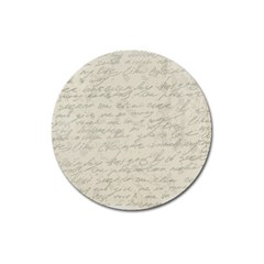 Handwritten Letter 2 Magnet 3  (round) by vintage2030