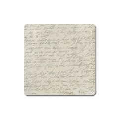 Handwritten Letter 2 Square Magnet by vintage2030