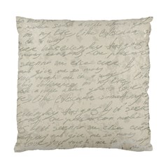 Handwritten Letter 2 Standard Cushion Case (two Sides) by vintage2030