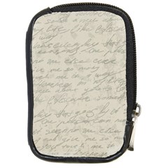 Handwritten Letter 2 Compact Camera Leather Case by vintage2030