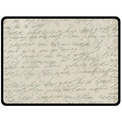 Handwritten Letter 2 Fleece Blanket (large)  by vintage2030