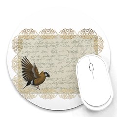 Tag Bird Round Mousepads by vintage2030