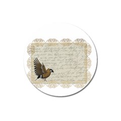 Tag Bird Magnet 3  (round) by vintage2030