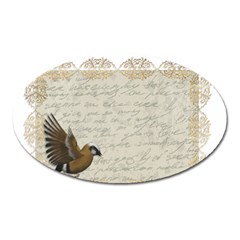 Tag Bird Oval Magnet by vintage2030