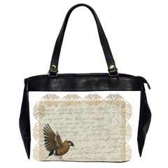 Tag Bird Oversize Office Handbag (2 Sides) by vintage2030