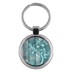 Green Tree Key Chains (round)  by vintage2030