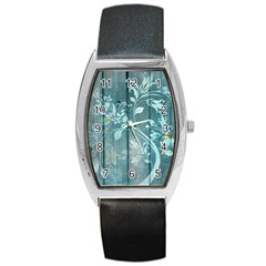 Green Tree Barrel Style Metal Watch