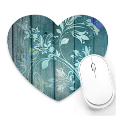 Green Tree Heart Mousepads