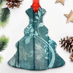 Green Tree Christmas Tree Ornament (Two Sides)