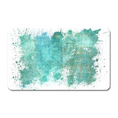 Splash Teal Magnet (rectangular) by vintage2030