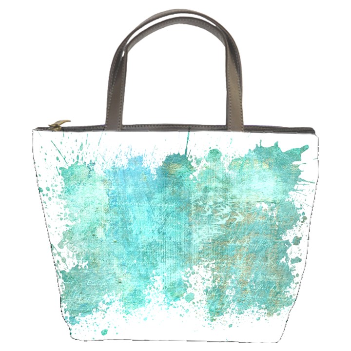 Splash Teal Bucket Bag