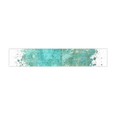 Splash Teal Flano Scarf (mini) by vintage2030