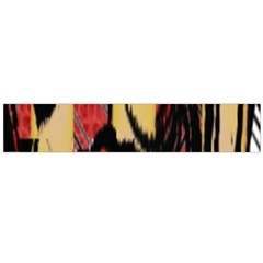 Red Black And Gold Decorative Design By Flipstylez Designs  Large Flano Scarf 