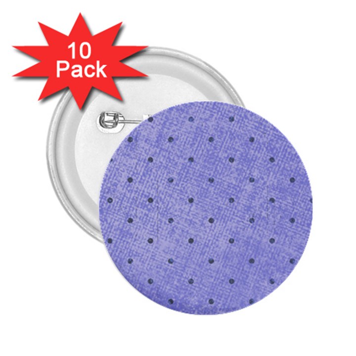 Dot Blue 2.25  Buttons (10 pack) 