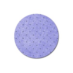 Dot Blue Magnet 3  (round) by vintage2030