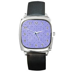 Dot Blue Square Metal Watch