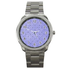 Dot Blue Sport Metal Watch