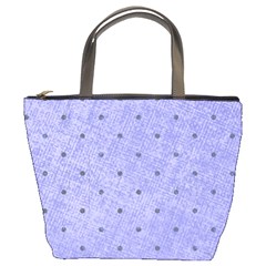 Dot Blue Bucket Bag