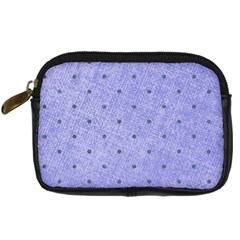 Dot Blue Digital Camera Leather Case