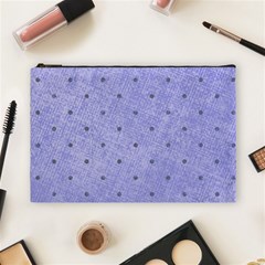 Dot Blue Cosmetic Bag (large) by vintage2030