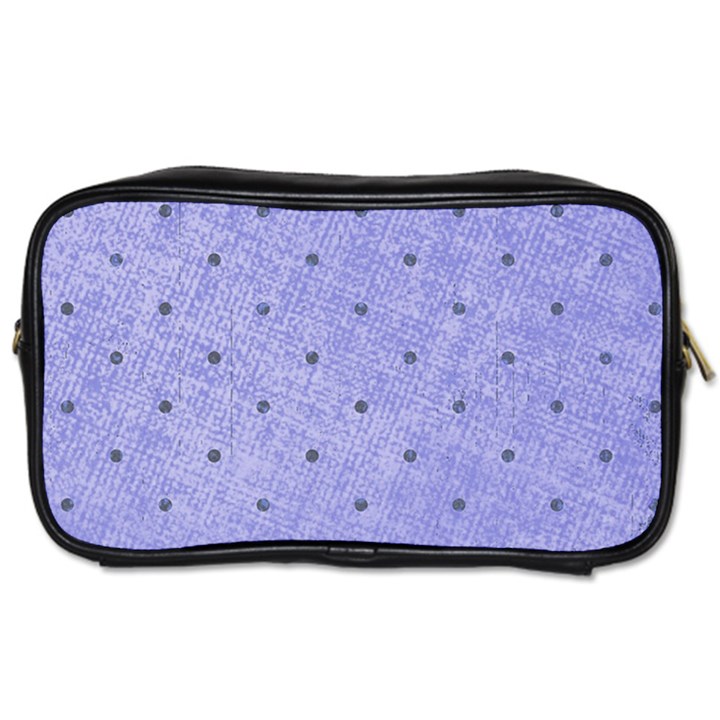 Dot Blue Toiletries Bag (One Side)