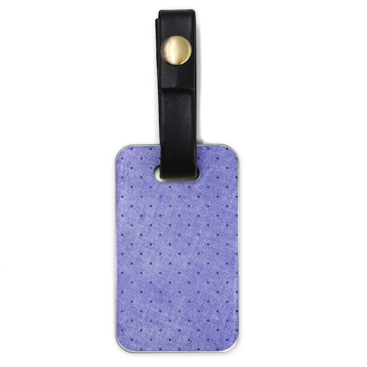 Dot Blue Luggage Tags (One Side) 