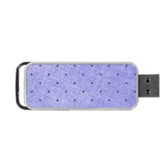 Dot Blue Portable Usb Flash (two Sides) by vintage2030