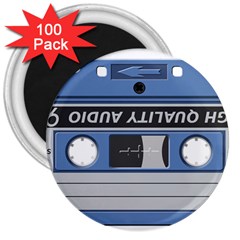 Cassette 40268 1280 3  Magnets (100 Pack) by vintage2030