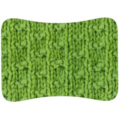 Knitted Wool Chain Green Velour Seat Head Rest Cushion