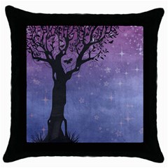 Silhouette 1131861 1920 Throw Pillow Case (Black)