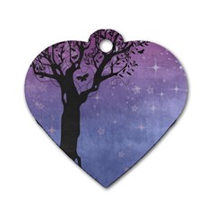 Silhouette 1131861 1920 Dog Tag Heart (One Side)