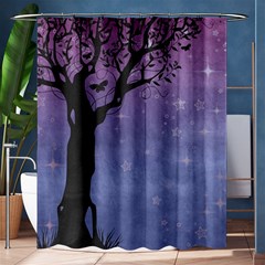 Silhouette 1131861 1920 Shower Curtain 60  x 72  (Medium) 